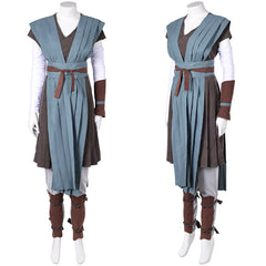 La Guerre des Étoiles Rey Tenue Grise de Combat Cosplay Costume