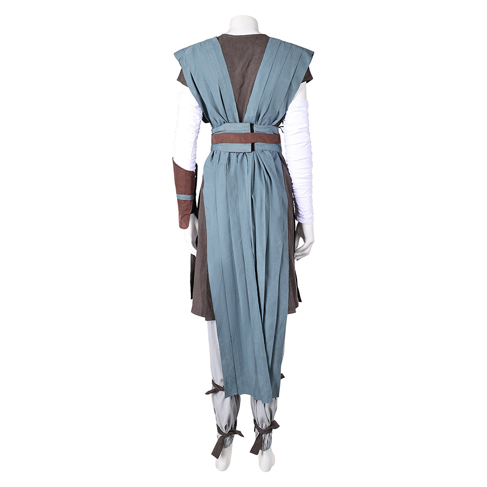 La Guerre des Étoiles Rey Tenue Grise de Combat Cosplay Costume