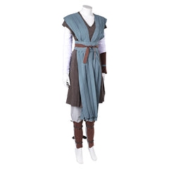 La Guerre des Étoiles Rey Tenue Grise de Combat Cosplay Costume