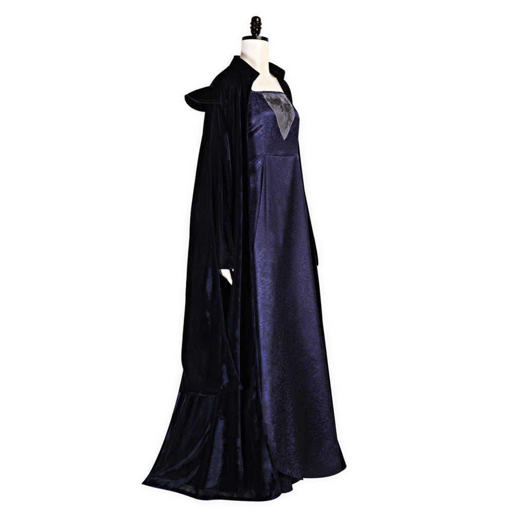 La Guerre des Étoiles Sola Naberrie Tenue Noire et Violette Cosplay Costume