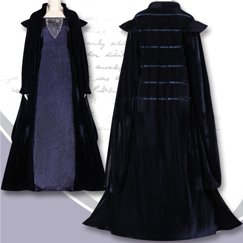 La Guerre des Étoiles Sola Naberrie Tenue Noire et Violette Cosplay Costume