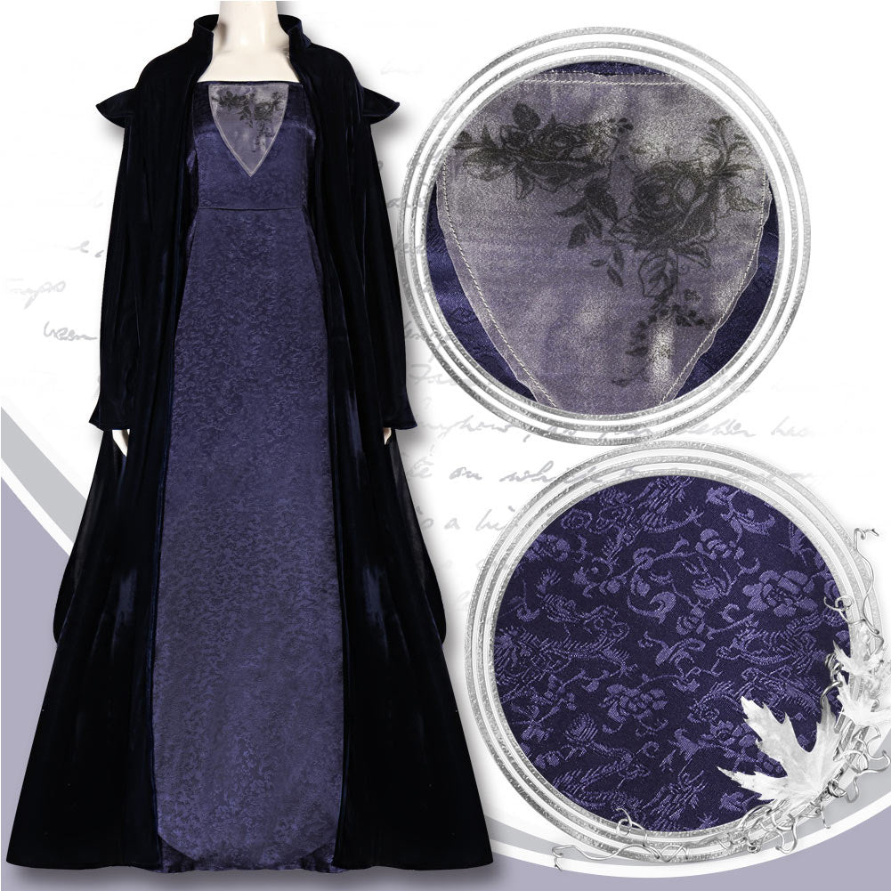 La Guerre des Étoiles Sola Naberrie Tenue Noire et Violette Cosplay Costume