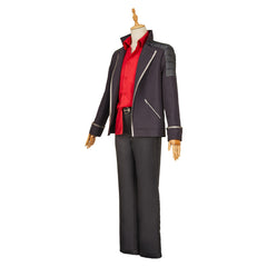 LAZARUS(2025) Axel Tenue Noire et Rouge Cosplay Costume