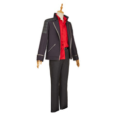 LAZARUS(2025) Axel Tenue Noire et Rouge Cosplay Costume
