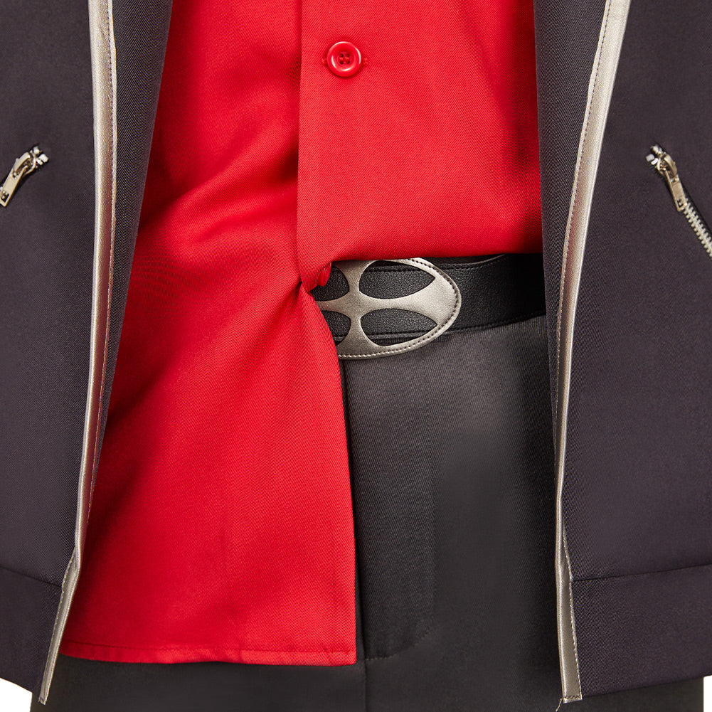 LAZARUS(2025) Axel Tenue Noire et Rouge Cosplay Costume