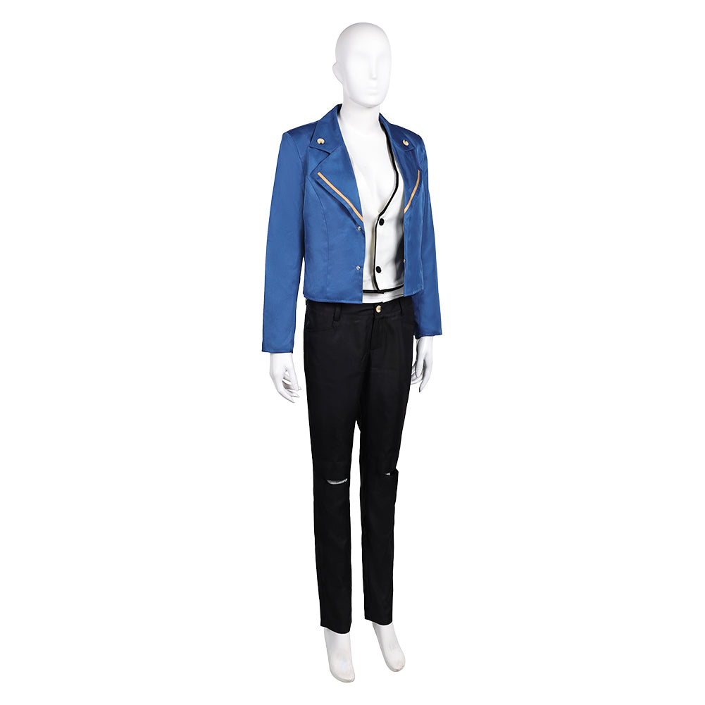 LAZARUS(2025) Christine Tenue Bleue et Noire Cosplay Costume