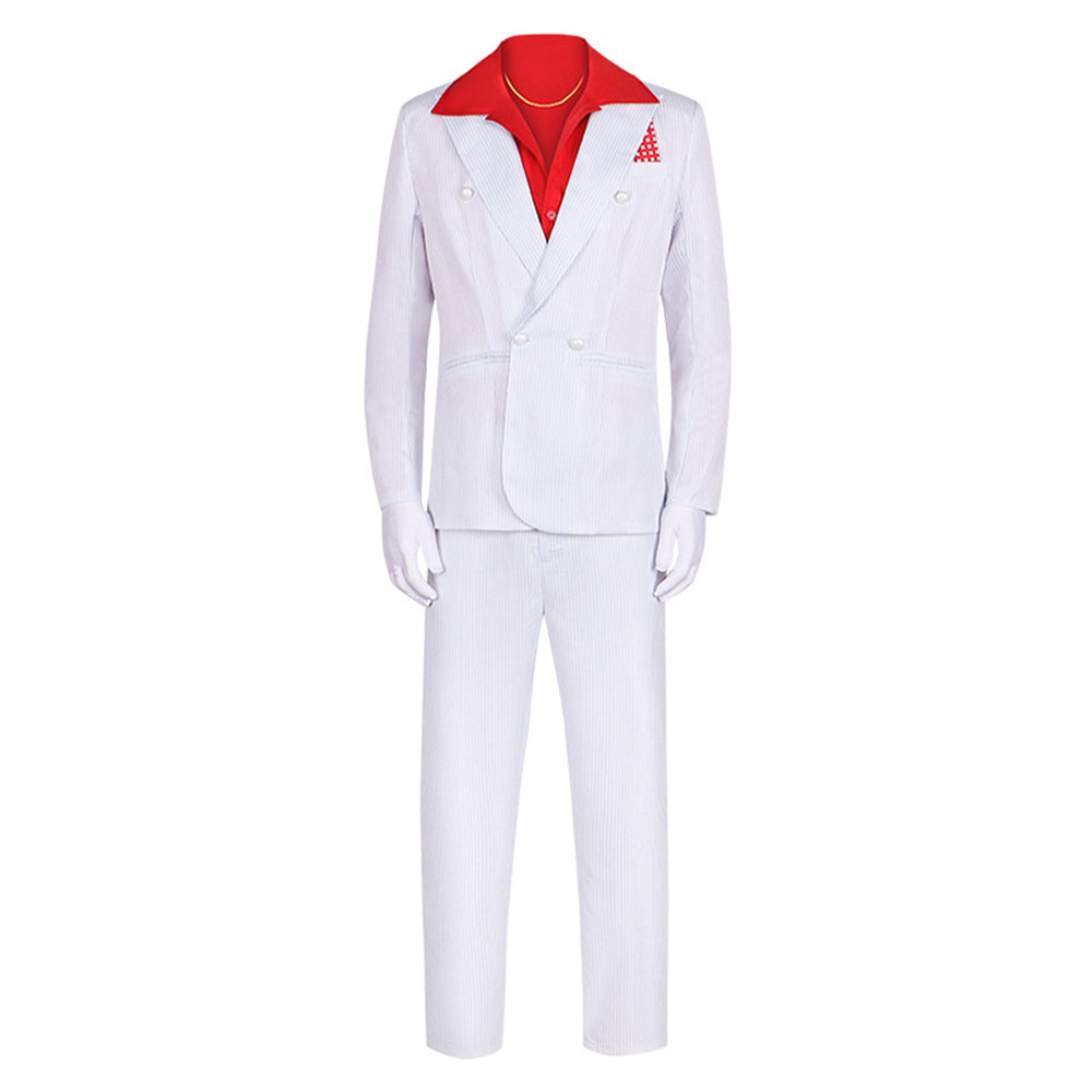 Le Balafré 1983 Al Pacino Tenue Blanche et Rouge Cosplay Costume