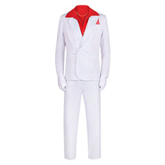 Le Balafré 1983 Al Pacino Tenue Blanche et Rouge Cosplay Costume