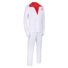 Le Balafré 1983 Al Pacino Tenue Blanche et Rouge Cosplay Costume
