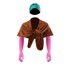 Le Sapin a Les Boules Clark Châle+Gants+Chapeau Cosplay Costume