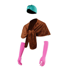 Le Sapin a Les Boules Clark Châle+Gants+Chapeau Cosplay Costume