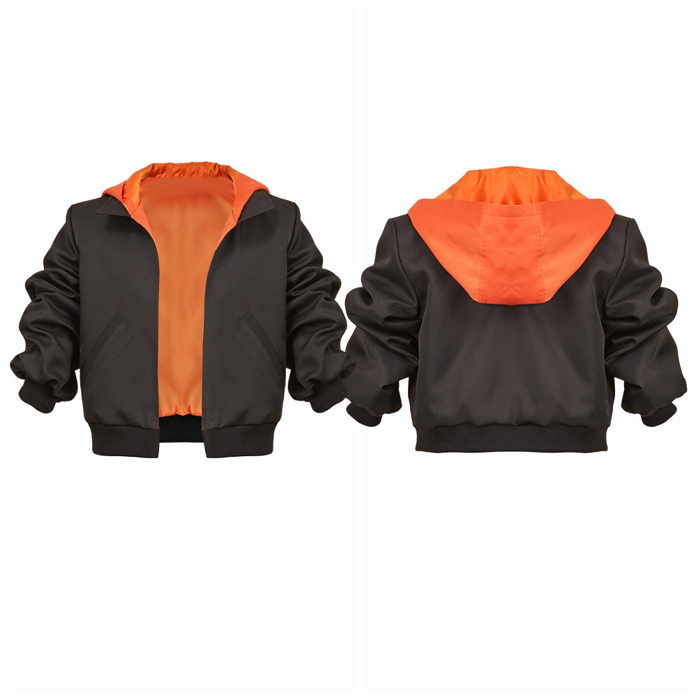 Les Bad Guys 2(2025) Kitty Kat Veste Noire et Orange Cosplay Costume
