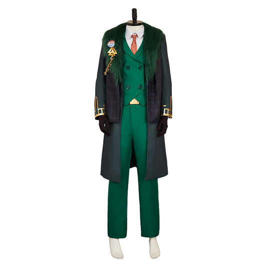 Loki Président Tenue Verte Cosplay Costume