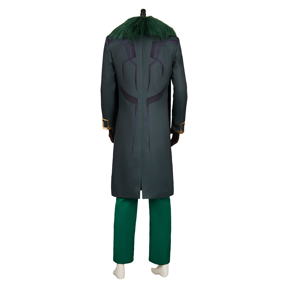 Loki Président Tenue Verte Cosplay Costume