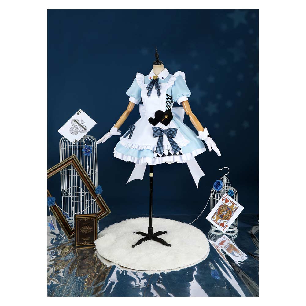 LoveLive TCG Muse μ's Robe Blanche et Bleue Cosplay Costume