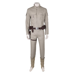 Luke Skywalker Tenue Grise Cosplay Costume