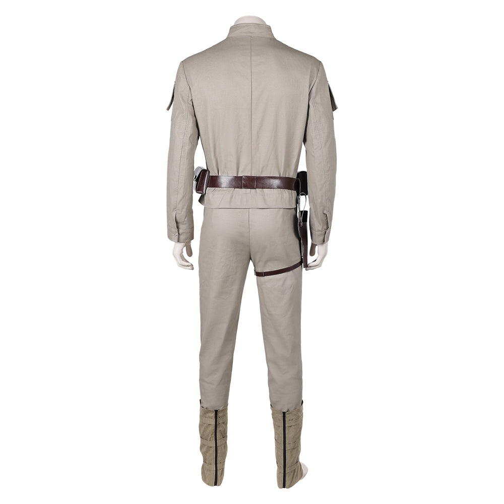 Luke Skywalker Tenue Grise Cosplay Costume