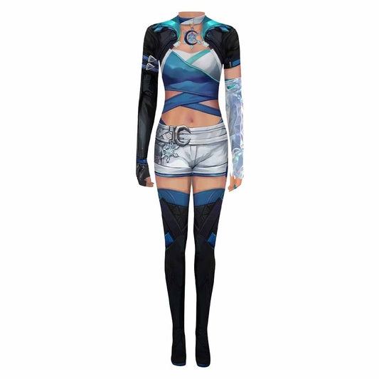 Luna Snow Combinaison Bleue Cosplay Costume