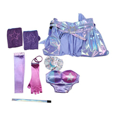 Luna Snow Disco Revolution Peau Tenue Violette Cosplay Costume