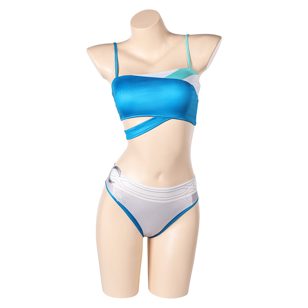 Luna Snow Maillot de Bain Bikini+Couvre-up Cosplay Costume