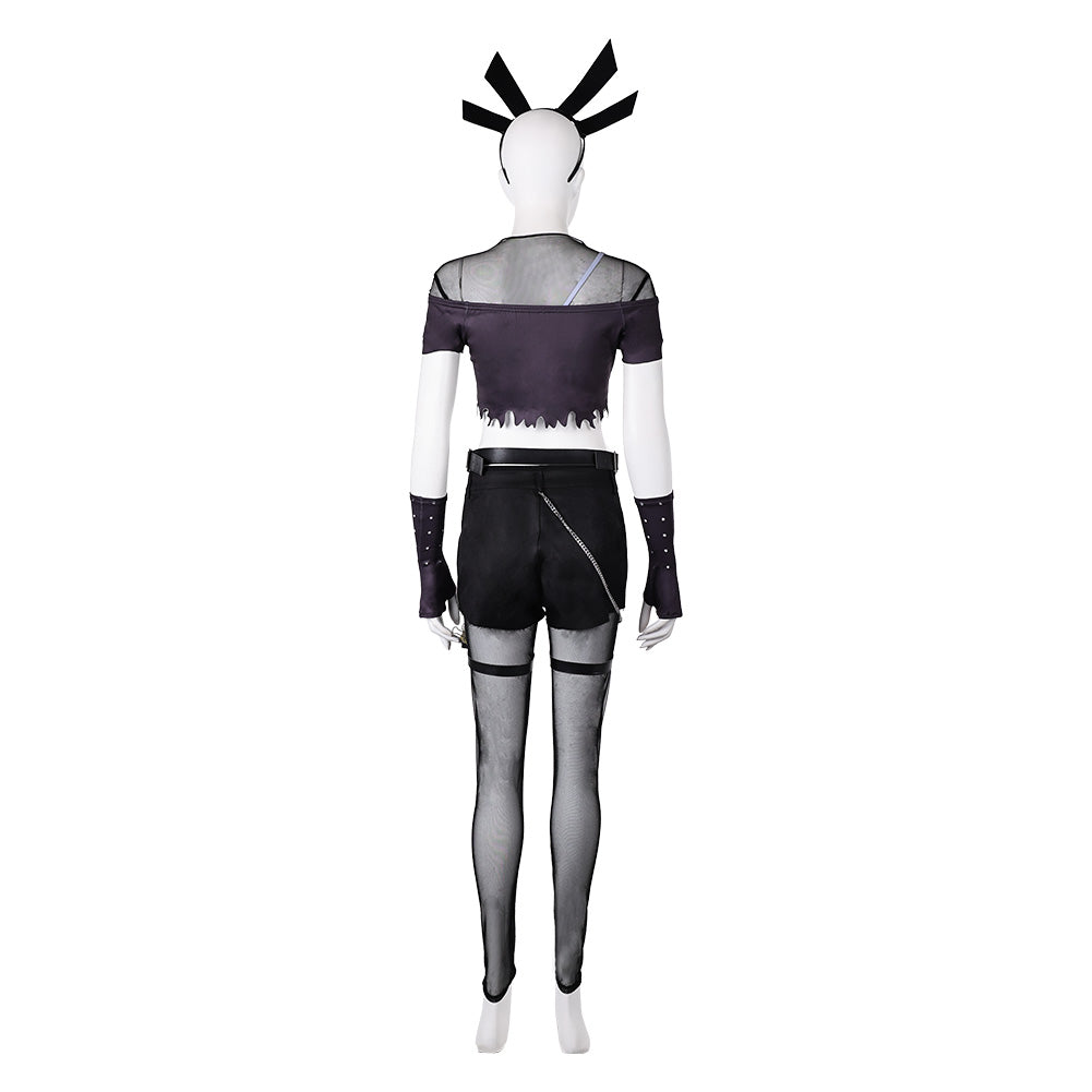 Magik Tenue Noire Punk Cosplay Costume