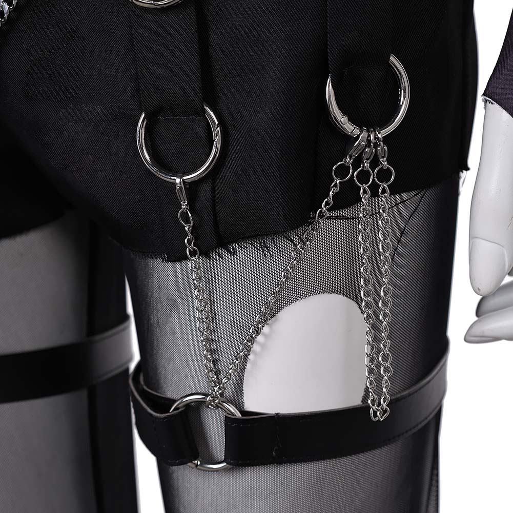 Magik Tenue Noire Punk Cosplay Costume