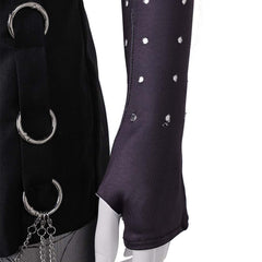 Magik Tenue Noire Punk Cosplay Costume