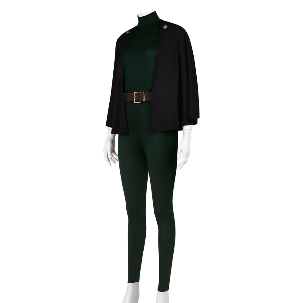 Maki Zenin Tenue Noire et Vert Foncé Cosplay Costume
