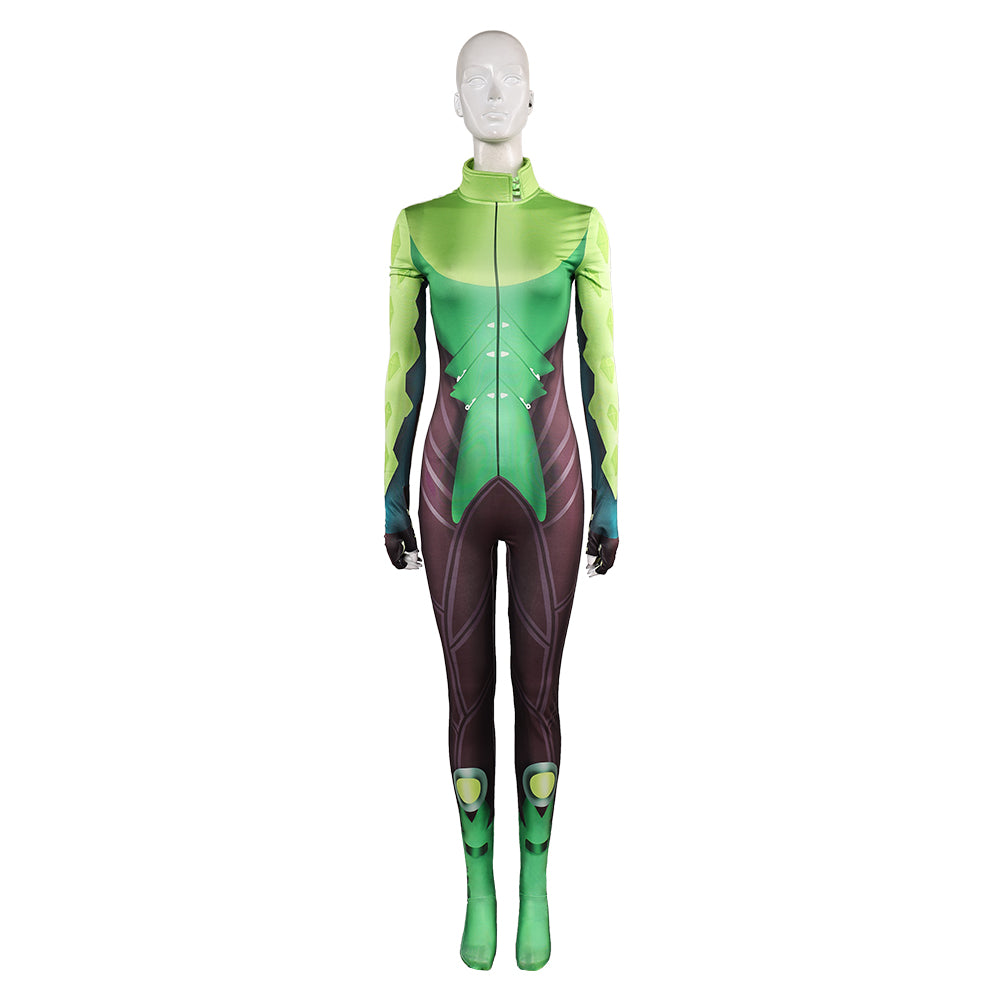 Mantis Tenue Verte Cosplay Costume