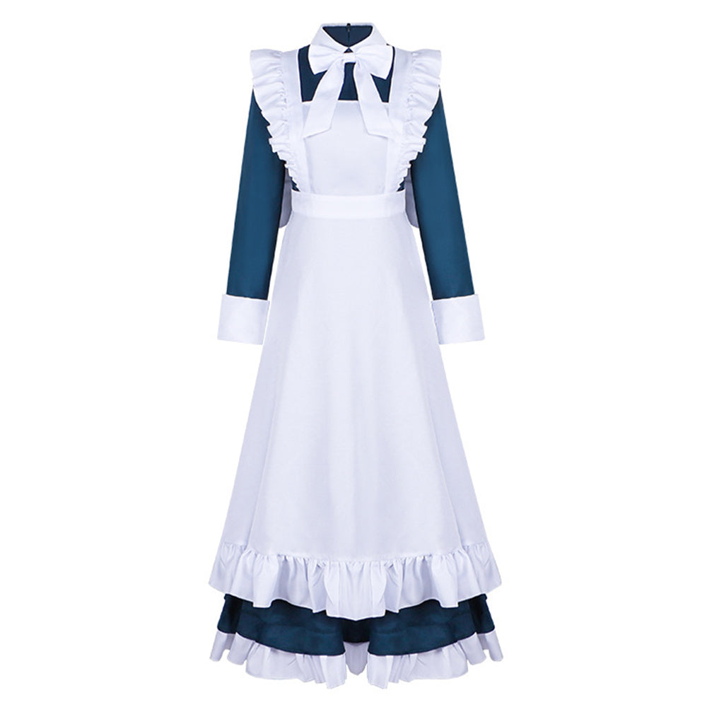 Mechanical Marie Marie Maid Robe Bleue et Blanche Cosplay Costume