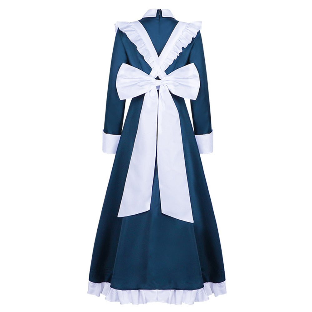 Mechanical Marie Marie Maid Robe Bleue et Blanche Cosplay Costume
