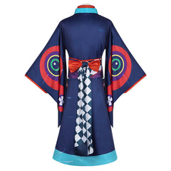 Mononoke Zashiki Warashi Tenue Bleue Cosplay Costume