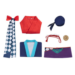 Mononoke Zashiki Warashi Tenue Bleue Cosplay Costume