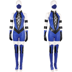 Mortal Kombat 2(2025) Kitana Tenue Bleue Cosplay Costume