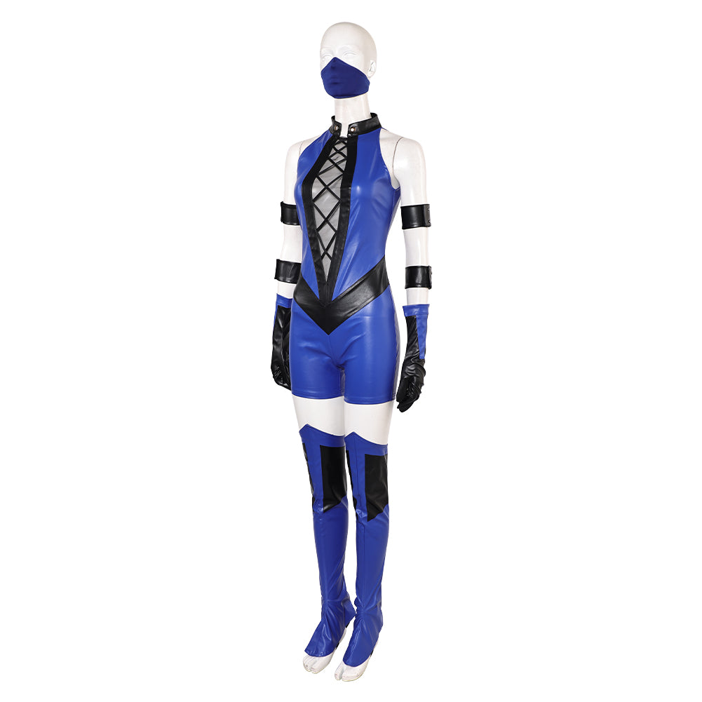 Mortal Kombat 2(2025) Kitana Tenue Bleue Cosplay Costume