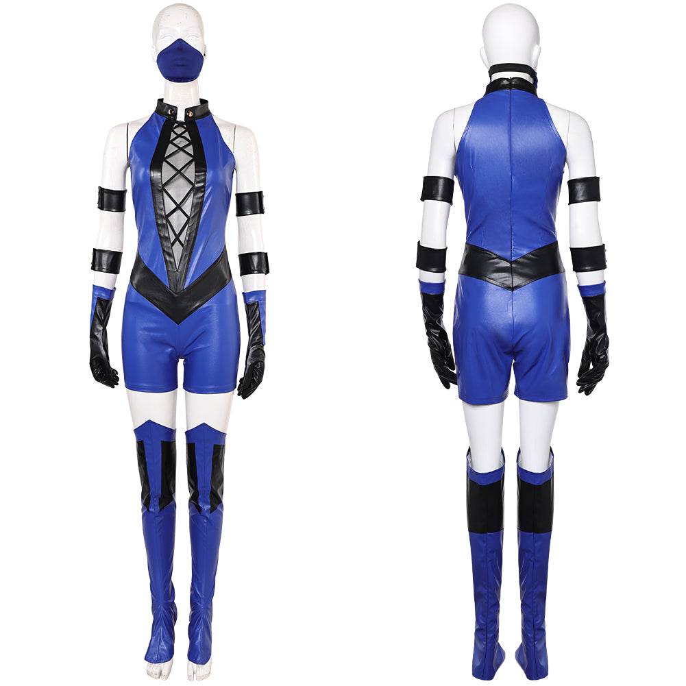 Mortal Kombat 2(2025) Kitana Tenue Bleue Cosplay Costume