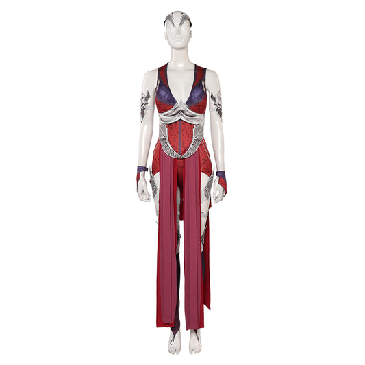 Mortal Kombat Nitara Tenue Rouge Cosplay Costume