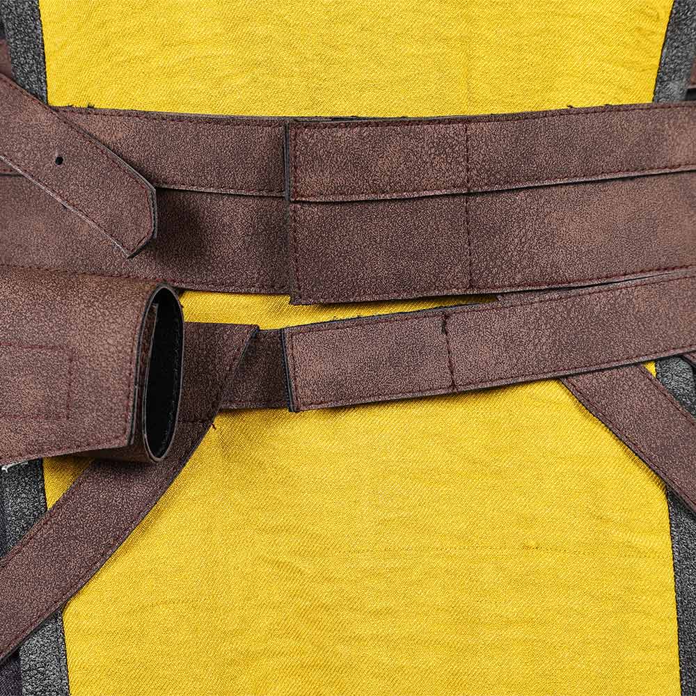 Mortal Kombat Scorpion Tenue Jaune Cosplay Costume