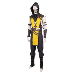 Mortal Kombat Scorpion Tenue Jaune Cosplay Costume