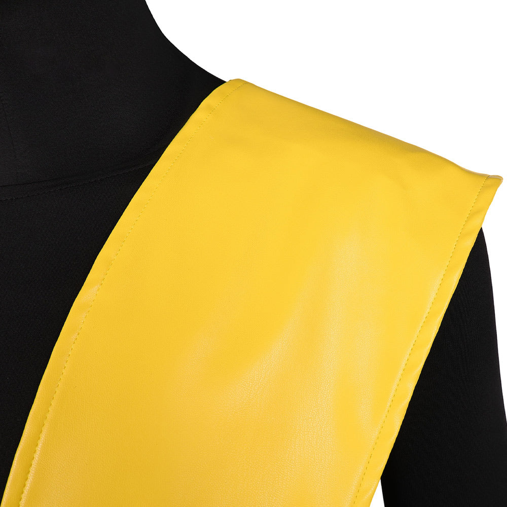 Mortal Kombat Scorpion Tenue Jaune et Noire Cosplay Costume