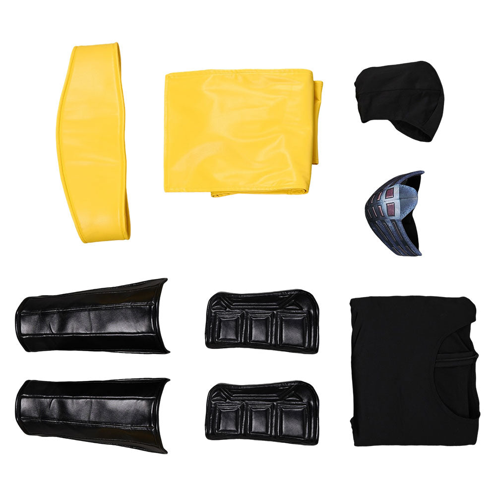 Mortal Kombat Scorpion Tenue Jaune et Noire Cosplay Costume