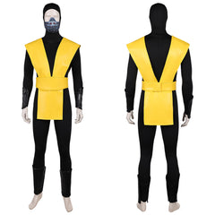 Mortal Kombat Scorpion Tenue Jaune et Noire Cosplay Costume