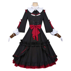 Needy Girl Overdose(2026) Michica Gokubara Robe Noire et Rouge Cosplay Costume