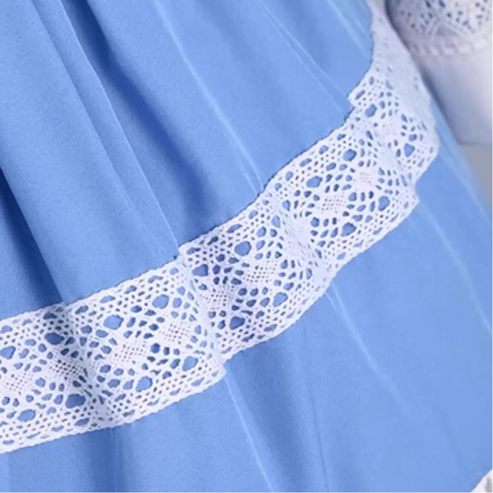 New Panty & Stocking with Garterbelt(2025) Stocking Anarchy Lolita Robe Bleue Cosplay Costume