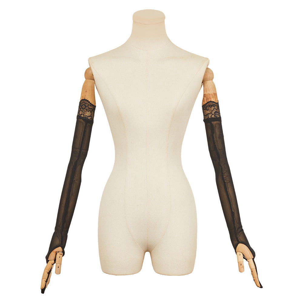 NieR: Automata x NIKKE 2B Maillet de Bain Noir Cosplay Costume