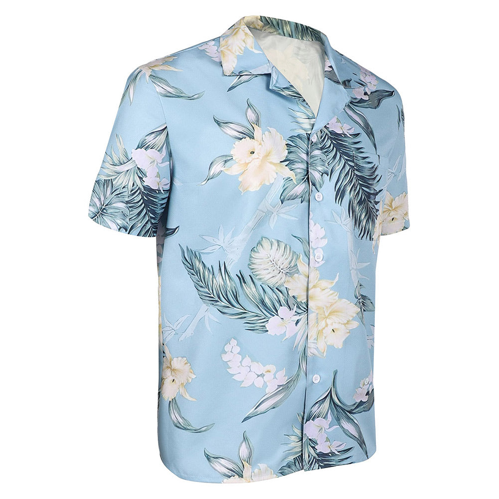 Nobody 2(2025) Hutch Mansell Chemise Bleue Cosplay Costume