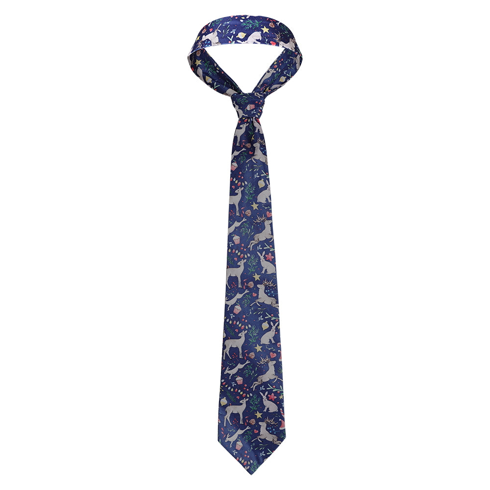 Novocaine(2025) Nathan Caine Cravate Bleue Cosplay Accessoire