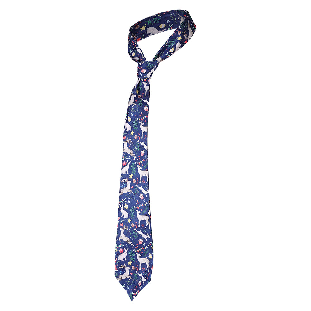 Novocaine(2025) Nathan Caine Cravate Bleue Cosplay Accessoire