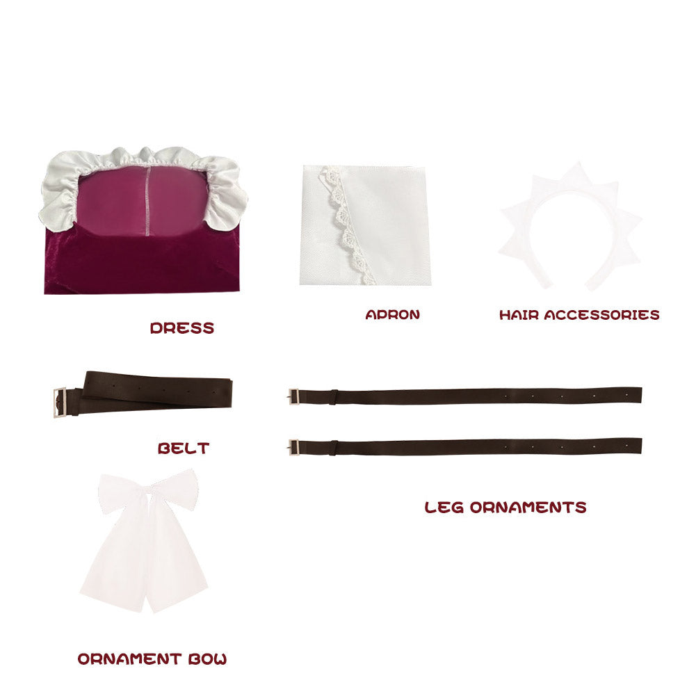 One Piece Baby 5 Tenue Rouge Cosplay Costume