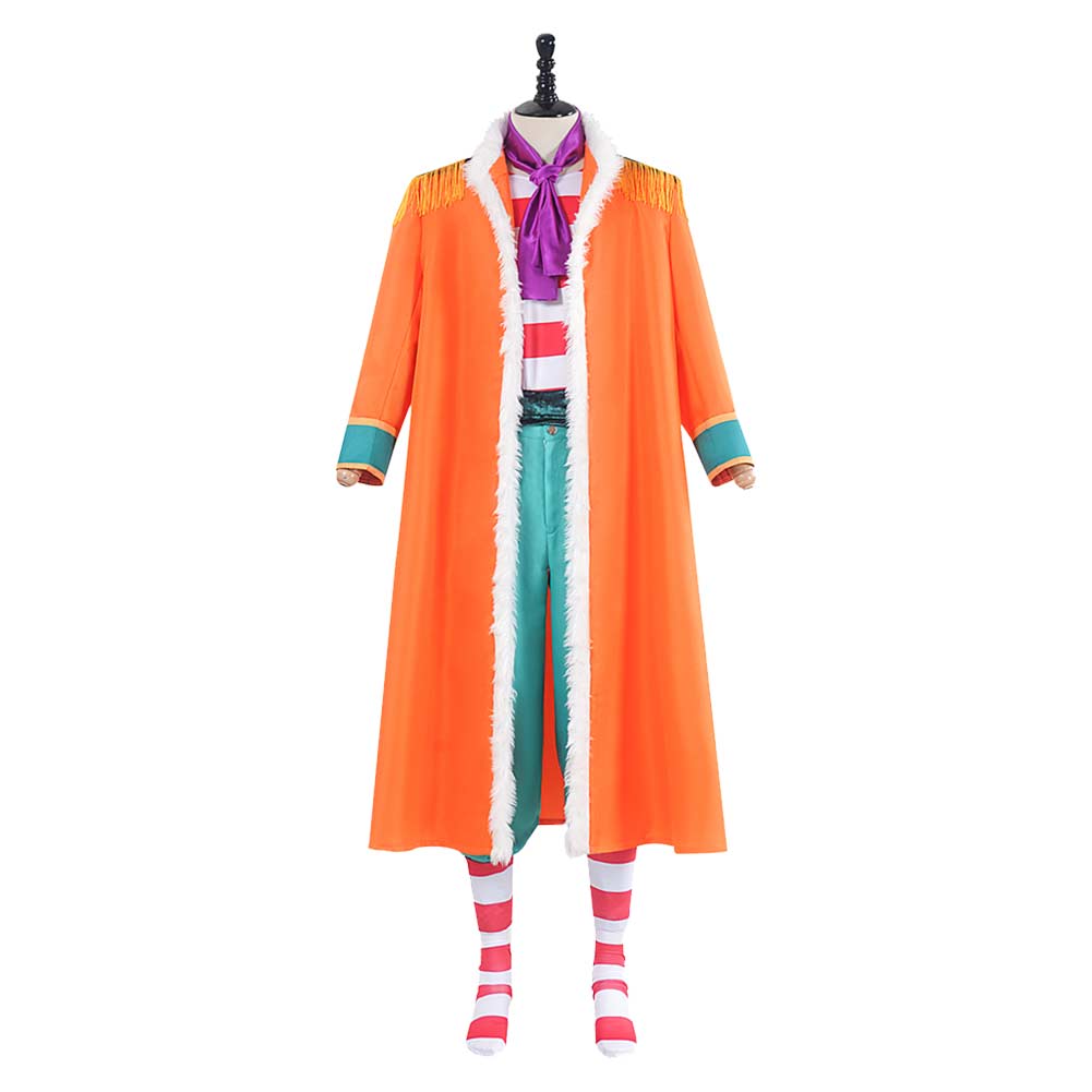 One Piece Buggy Tenue Orange Cosplay Costume